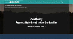 Desktop Screenshot of firstquality.com