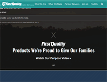 Tablet Screenshot of firstquality.com